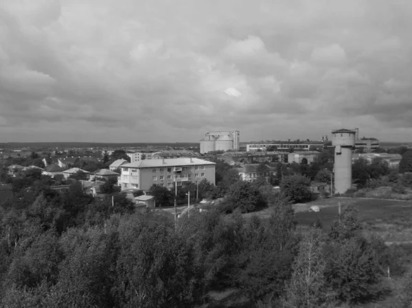 Vista Janela Para Cidade — Fotografia de Stock