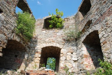 Eski kalenin kalıntıları.