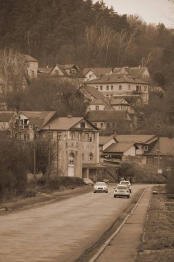 Taşra şehrinin kenar mahalleleri. 