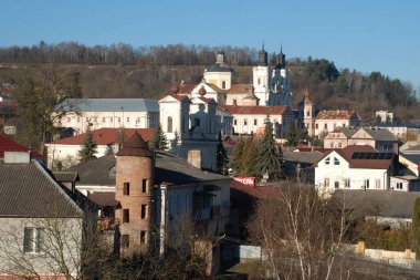 Eski şehrin üzerindeki sis. Eski şehrin tarihi kısmı.