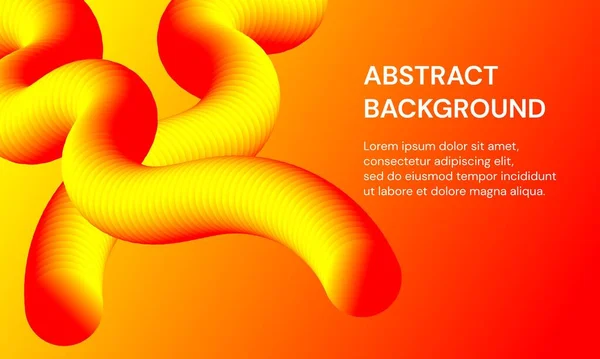Moderne Abstrakte Welle Flüssige Form Hintergrund Mit Bunten Vektorillustration — Stockvektor