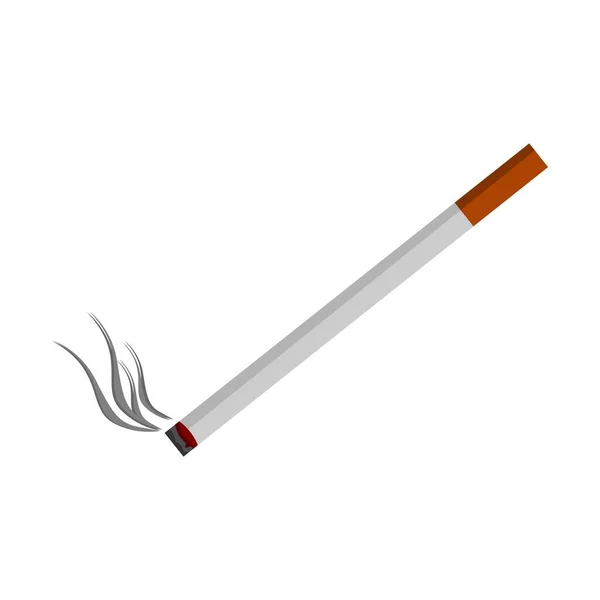 Gráficos Vectoriales Diseño Plano Cigarrillo — Vector de stock