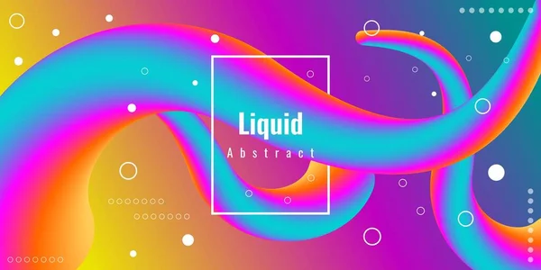 Modern Abstract Liquid Background Colorful Gradient Suitable Use Posters Flyers — Stock Vector
