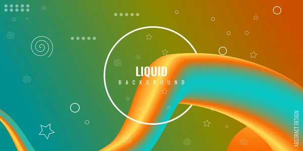 Современный Абстрактный Жидкий Фон Красочным Градиентом Подходит Использования Плакатов Листовок — стоковый вектор