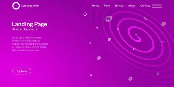 Abstrakter Geometrischer Formhintergrund Violettem Farbverlauf Perfekt Geeignet Für Landing Pages — Stockvektor