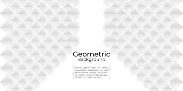 Texture Géométrique Blanche Fond Abstrait Style Art Papier Très Approprié — Image vectorielle
