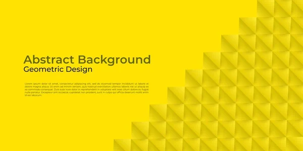 Textura Forma Geométrica Fondo Amarillo Abstracto Adecuado Para Carteles Pancartas — Vector de stock