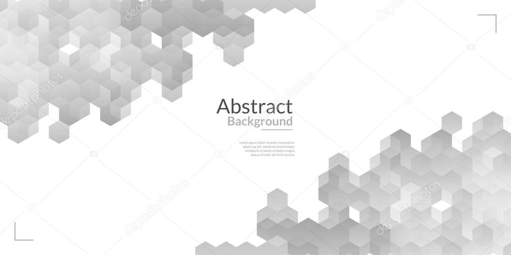 White abstract texture. Geometric mosaic shape vector background. It is suitable for posters, flyers, covers, advertising, etc.