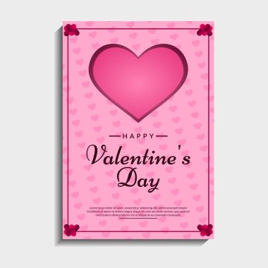 Beautiful Valentine's Background with heart shape. It is suitable for banners, posters, flyers, invitations, etc. Vector illustration