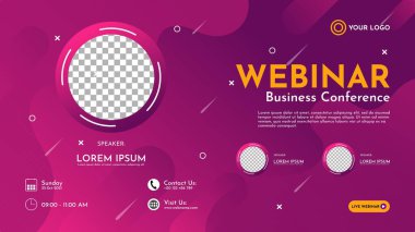 Soyut geometrik arka plan pembe gradyanlı. İş webinarları, pazarlama webinarları, çevrimiçi sınıf programları, vs. için uygun.