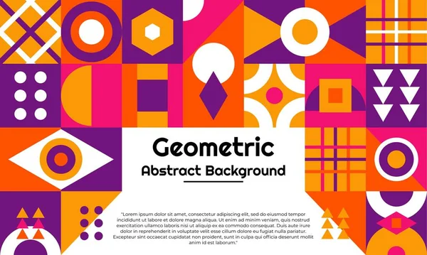 Fondo Geométrico Abstracto Con Diseño Mínimo Adecuado Para Pancartas Carteles — Vector de stock