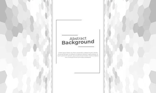 Abstraktní Geometrické Pozadí Bílými Šedými Šestiúhelníky Vhodný Pro Banner Plakát — Stockový vektor
