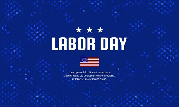 Labor day background design with US flag. It is suitable for banner, poster, website, advertising, etc. Vector illustration