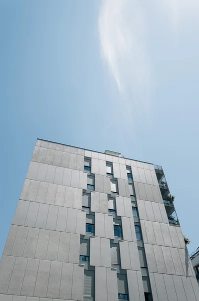 Modern housing building exterior view Royalty Free Stock Photos