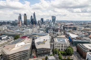 Londra cityscape havadan görünümü