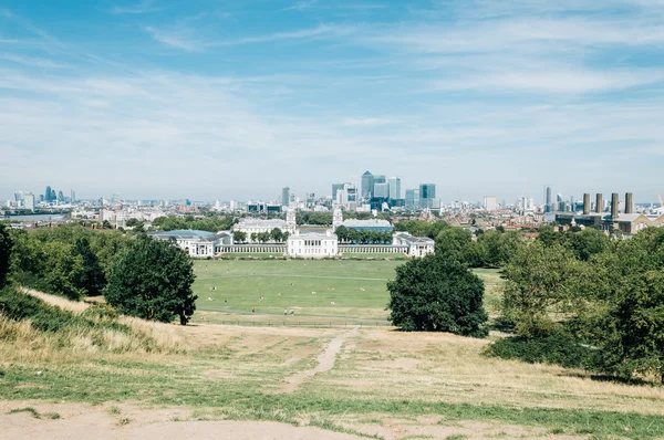Cityscape Londra Greenwich Gözlemevi gelen — Stok fotoğraf