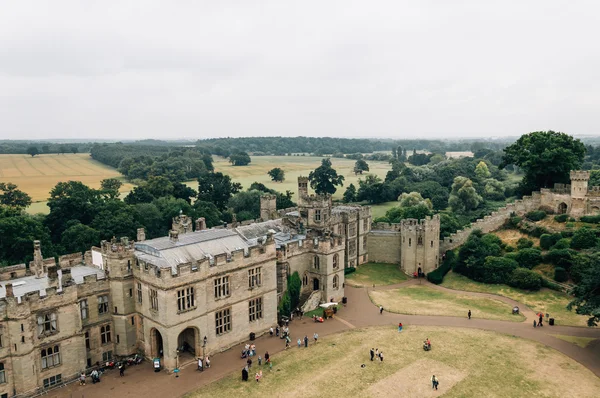 Warwick Castle a cloudy day