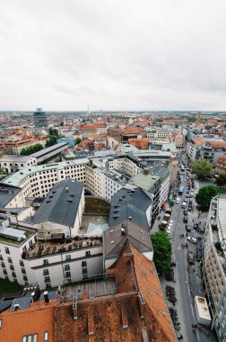 Münih cityscape bulutlu bir gün