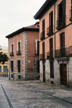 Madrid 'in merkezindeki Plaza de los Carros' un muhteşem manzarası