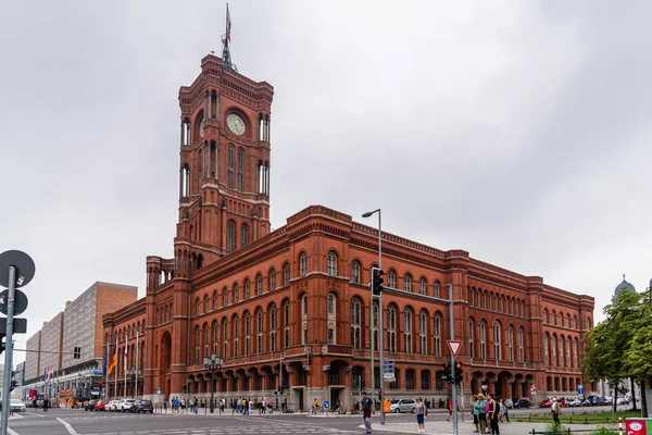 Rotes Rathaus, Berlins stadshus — Stockfoto