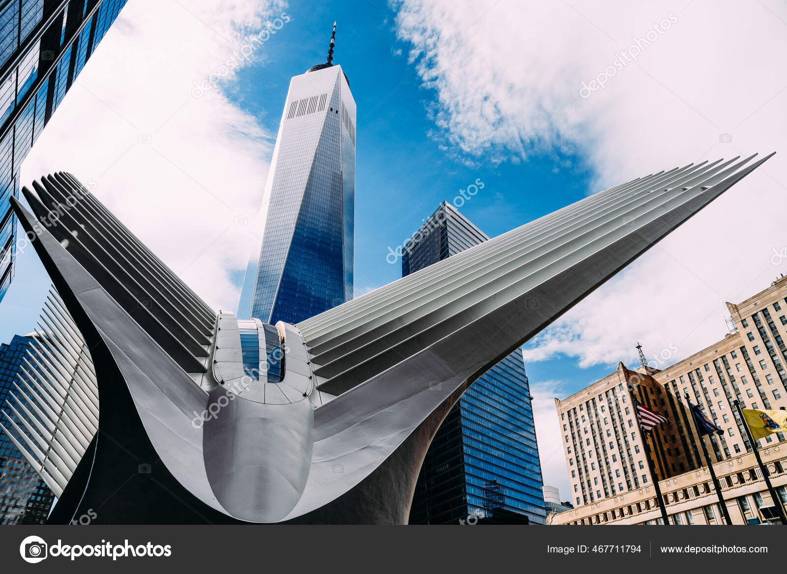 World Trade Center Transportasi Hub atau Oculus di New York — Foto