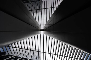 New York 'un merkezindeki gelecek mimarisi.