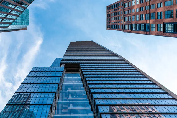 Arranha-céus na área Hudson Yards em Nova York — Fotografia de Stock