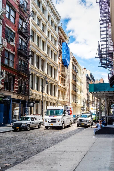 Mercer straat in Soho in New York — Stockfoto