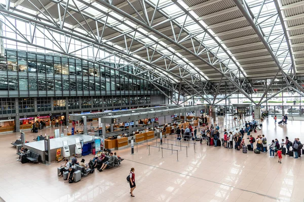 Terminal or the airport of Hamburg, Germany — Stock Photo, Image