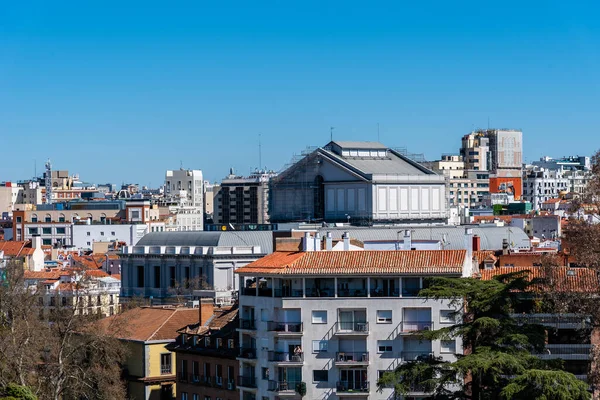 Vista panorámica del centro histórico de Madrid — Foto de Stock