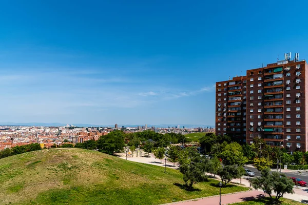 Skyline de Madrid desde Tio Pio Par — Foto de Stock