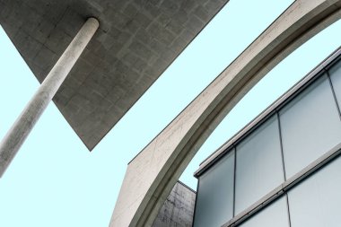 Çağdaş mimari detayı. Berlin 'de somut cephe