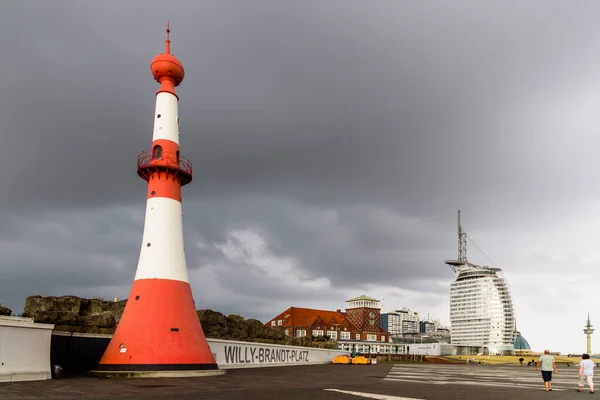 Willy Brandt Platz en el puerto de Bremerhaven —  Fotos de Stock