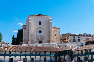 Madrid 'deki Chinchon şehrinin merkez meydanı.