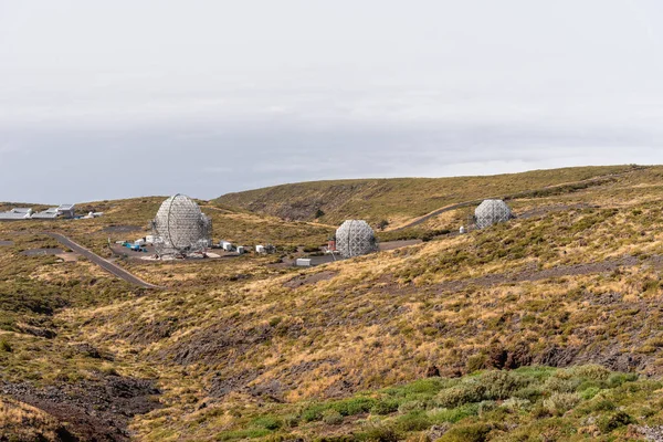 Observatório Astronômico Roque De Los Muchachos, La Palma. Telescópios MAGIC — Fotografia de Stock