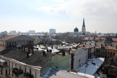 Ukrayna, Odessa sokaklarının hava manzarası