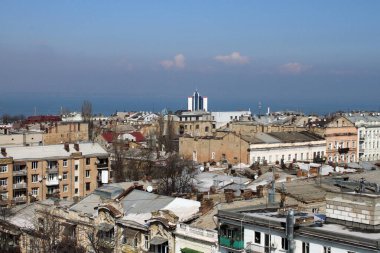 Ukrayna, Odessa sokaklarının hava manzarası