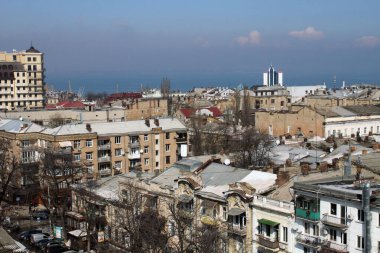 Ukrayna, Odessa sokaklarının hava manzarası