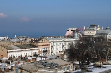 Ukrayna, Odessa sokaklarının hava manzarası