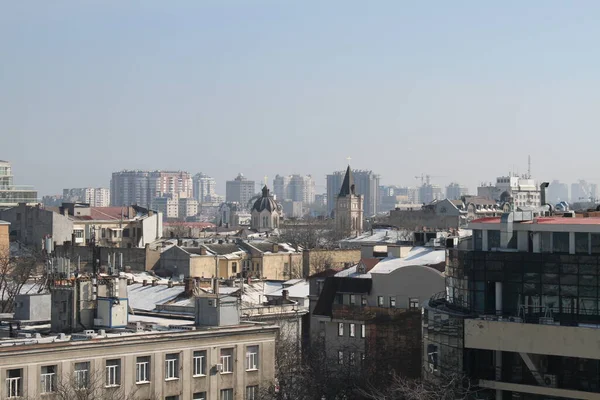 Vista Aérea Das Ruas Odessa Ucrânia — Fotografia de Stock