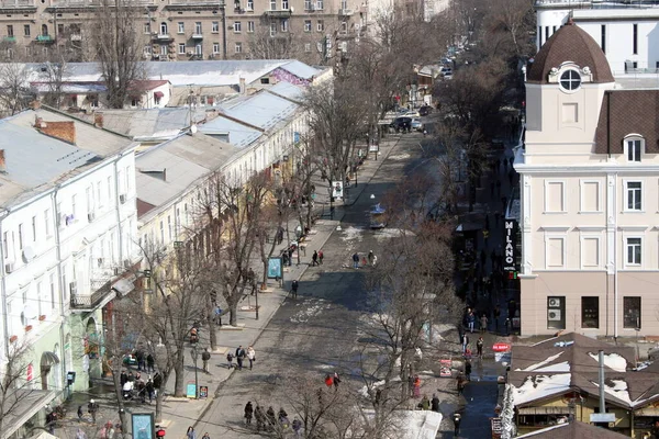 Vista Aérea Das Ruas Odessa Ucrânia — Fotografia de Stock