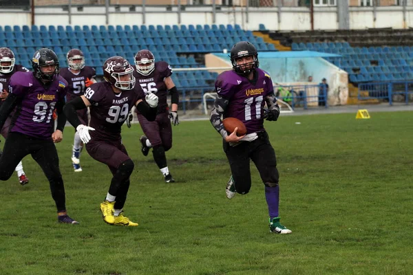 Odessa Ukraine May 2021American Football Match Rangers Odessa Nikolaev Vikings — Stock Photo, Image