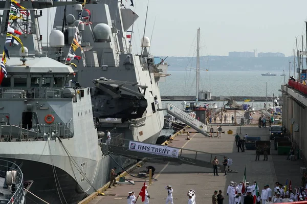 Одеса Україна 2021Combat Ships Nato Countries Exercises Sea Breeze — стокове фото
