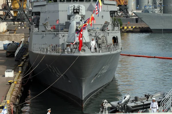 Одеса Україна 2021Combat Ships Nato Countries Exercises Sea Breeze — стокове фото