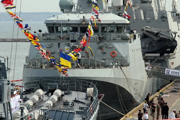 Odessa Ucraniajulio 2021Buques Combate Los Países Otan Los Ejercicios Mar — Foto de Stock
