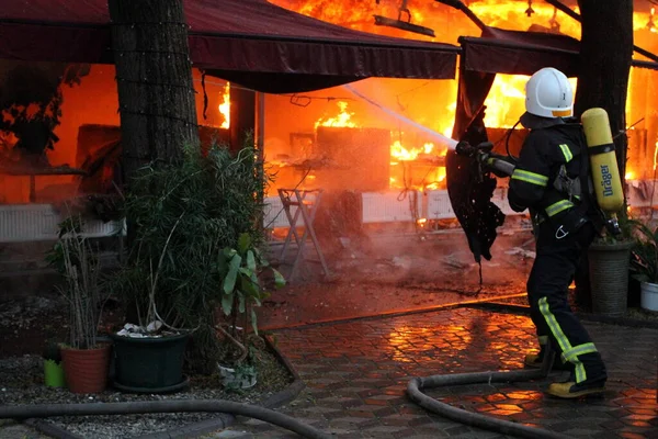 Odessa Ukraine Mai 2021 Les Pompiers Éteignent Incendie — Photo