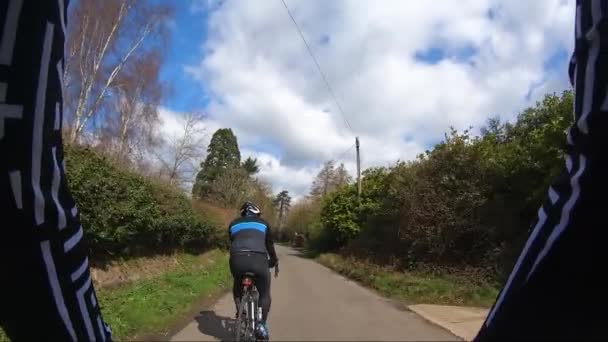 Low Angle Pov Cytic B467 Road Being Overtaking Skip Lorry — 비디오