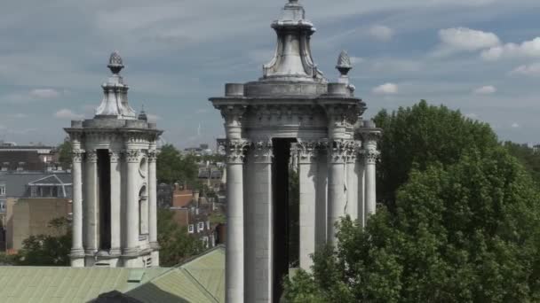 Rooftop Απόψεις Του Αγίου Ιωάννη Smith Square Towers Στο Westminster — Αρχείο Βίντεο