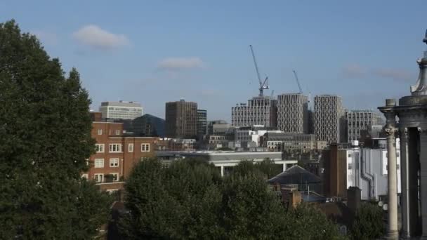 Vistas Azotea John Smith Square Towers Westminster Zoom Fuera Pan — Vídeos de Stock