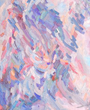 Renkli yağlı boya konturları